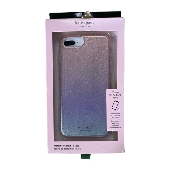 Kate Spade New York Pink Ombre Apple iPhone 8/7 Protective Hardshell Case NWT - Picture 3 of 5